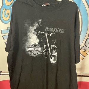 Harley Davidson Motorcycles Mens Smoke Em New York Tee Shirt